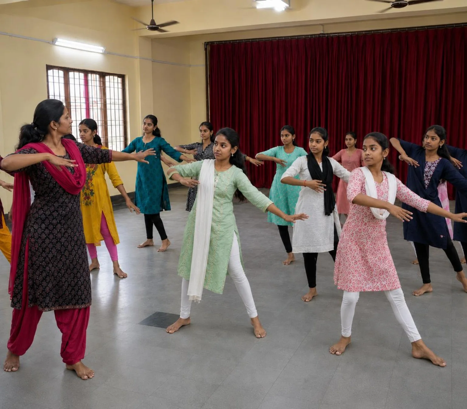Dance activity at Blue Moon School