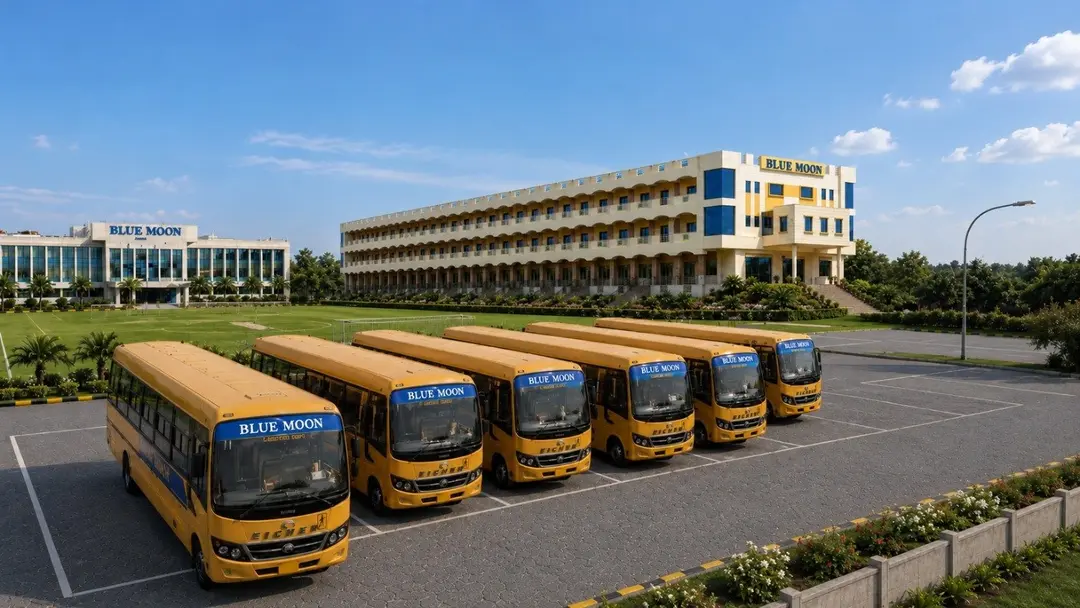 Blue Moon school campus and transport fleet