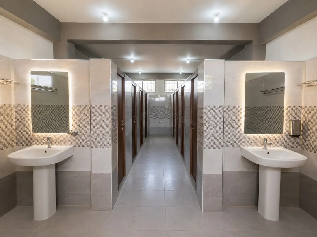 Clean washroom spaces